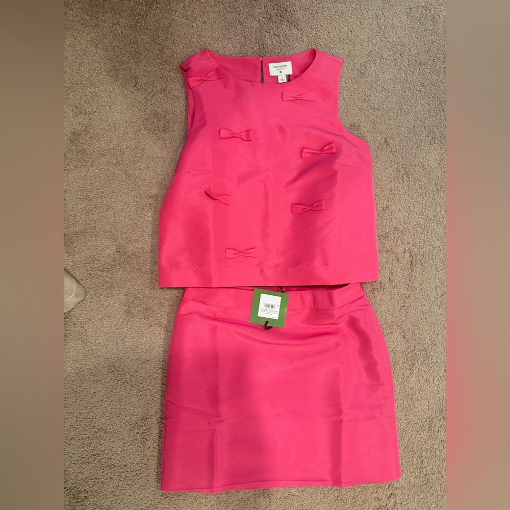Kate spade x Target pink taffeta bow set